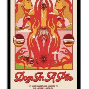 Dogs In A Pile 24 Antone’s Texas Poster